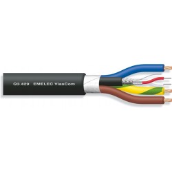 CABLE MICRO 2x0,24mm+3x2,5 S/M GOMA NEGR