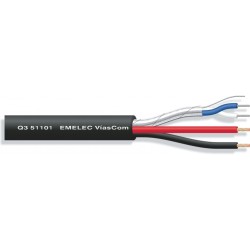 CABLE MICRO 2x0,24mm2+2X0,8 ALTAVOZ GOMA