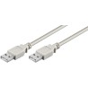 CABLE USB A 2.0 M-M 5MTS GRIS