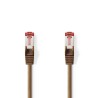 CABLE SFTP CAT6 RJ45 M-M 1M MARRON LSZH
