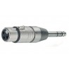 ADAPTADOR XLR3 H-JACK 6,3 M ST NEUTRIK