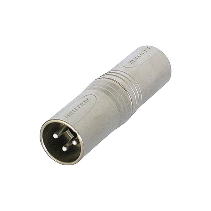 ADAPTADOR XLR3 MACHO-MACHO NEUTRIK