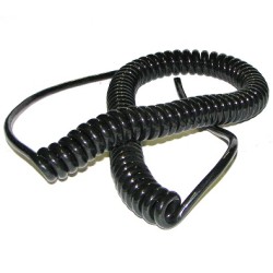 CABLE ESPIRAL 2X0,25 1,5M ENREPOSO NEGRO