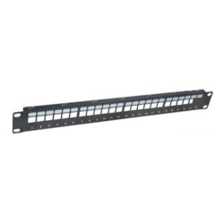 PANEL 19" 24P RJ45 VACIO SIN GUIA CABLES