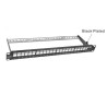 PANEL 19" 24P RJ45 VACIO CON GUIA 1U