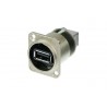 CONECTOR USB 2.0 TIPO A-B REVER. NEUTRIK