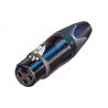 CONECTOR XLR3 HEMBRA AEREO NEGRO NEUTRIK