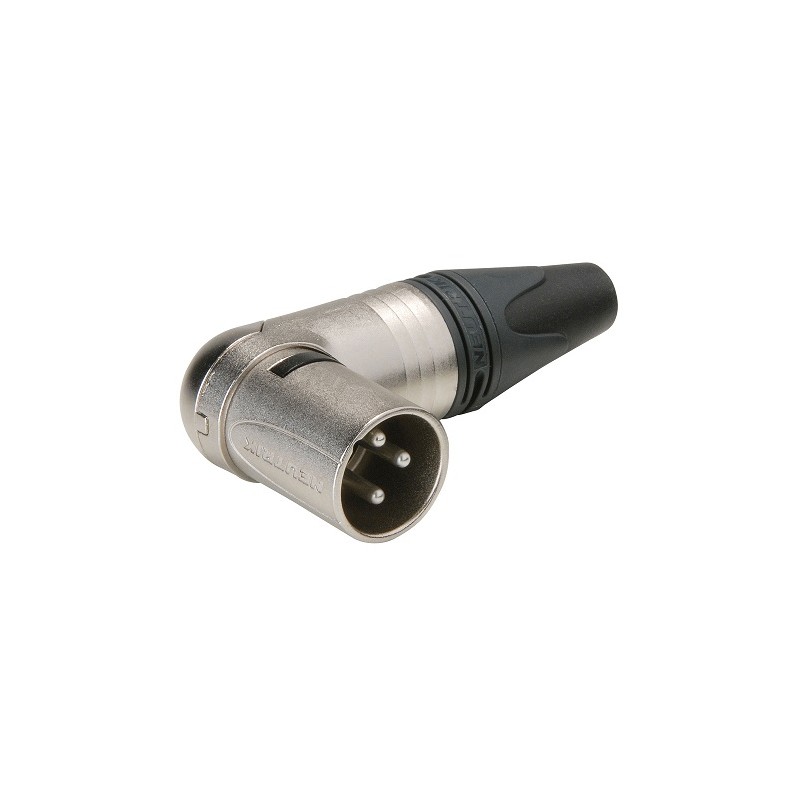 CONECTOR XLR3 M CODO AEREO NIKEL NEUTRIK