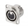 CONECTOR XLR5 HEMBRA PANEL NIKEL NEUTRIK