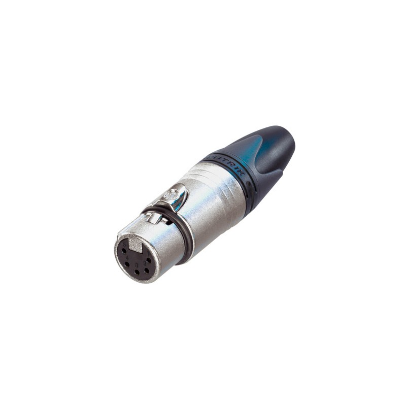 CONECTOR XLR5 HEMBRA AEREO NIKEL NEUTRIK