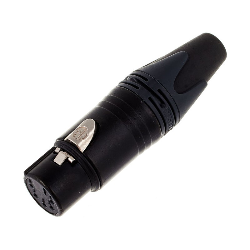 CONECTOR XLR5 HEMBRA AEREO NEGRO NEUTRIK