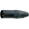 CONECTOR XLR5 MACHO AEREO NEGRO NEUTRIK