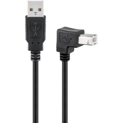 CABLE USB A-B 2.0 M-M CODO...