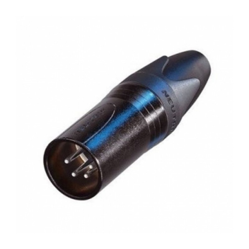 CONECTOR XLR5 MACHO AEREO NEGRO NEUTRIK