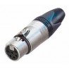 CONECTOR XLR6 HEMBRA AEREO NIKEL NEUTRIK