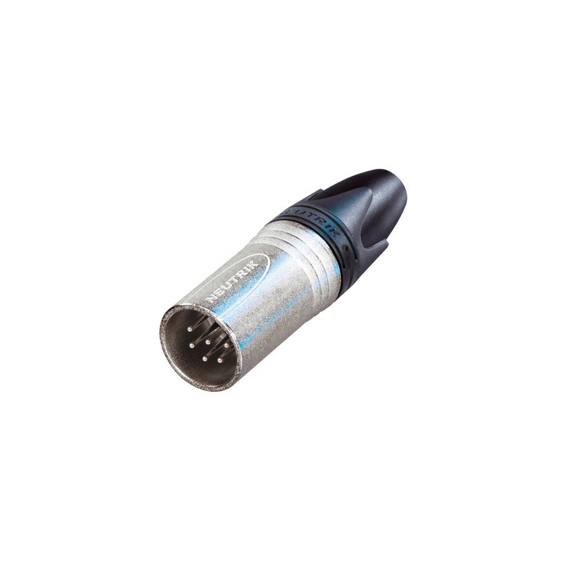 CONECTOR XLR6 MACHO AEREO NIKEL NEUTRIK