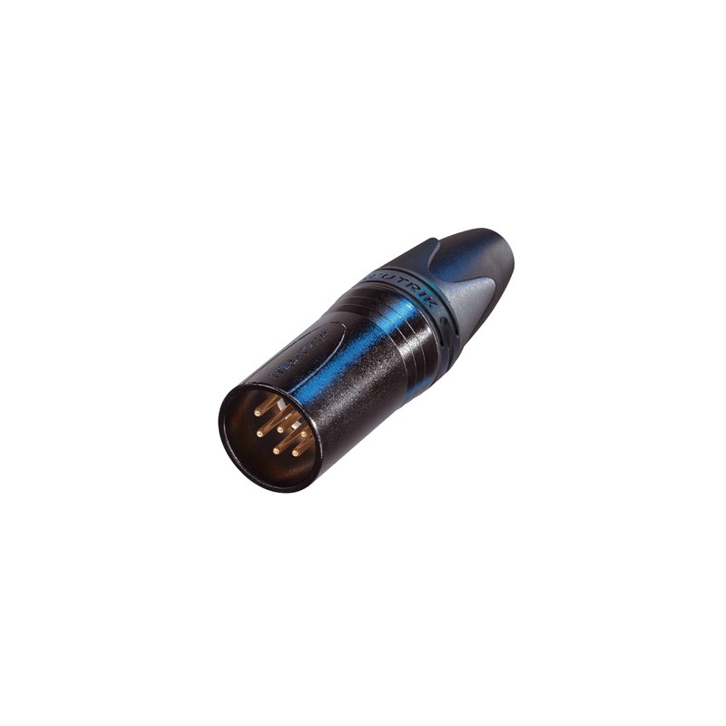 CONECTOR XLR6 MACHO AEREO NEGRO NEUTRIK