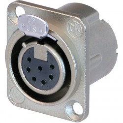CONECTOR XLR7 HEMBRA PANEL...