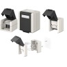 ROSETA SUPERFICIE 2xRJ45 IP44 (VACIA)