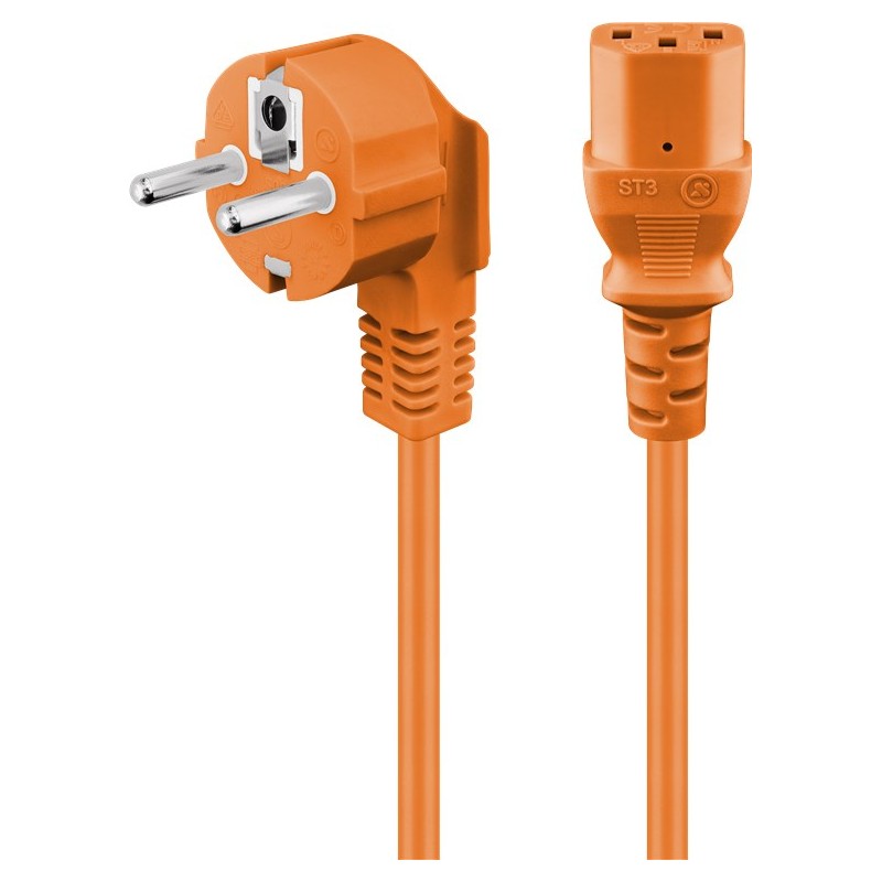 CABLE ALIMENTACION RED-CPU C13 5M NARANJ