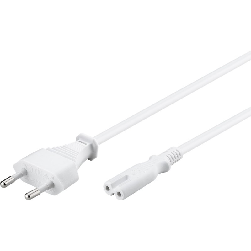 CABLE ALIMENTACION RED-FORMA 8 1,8M BLAN