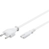 CABLE ALIMENTACION RED-FORMA 8 1,8M BLAN