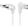 CABLE ALIMENTACION RED-FORMA 8 0,7M CODO