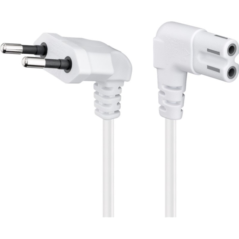 CABLE ALIMENTACION RED-FORMA 8 3M CODO B