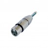ADAPTADOR XLR3 H-JACK 6,3 M MONO NEUTRIK
