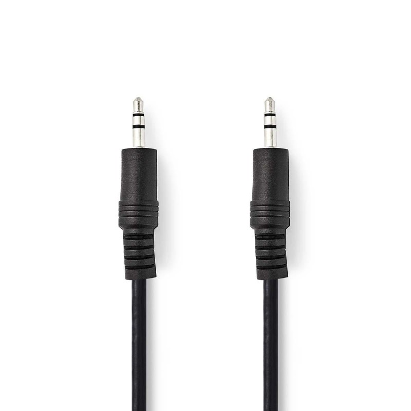 CABLE MINIJACK ST M-M 10M NEGRO REDONDO