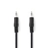 CABLE MINIJACK ST M-M 10M NEGRO REDONDO