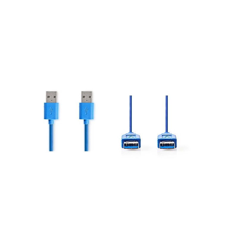 CABLE USB A 3.0 M-M 2MTS AZUL V.3.2 HQ