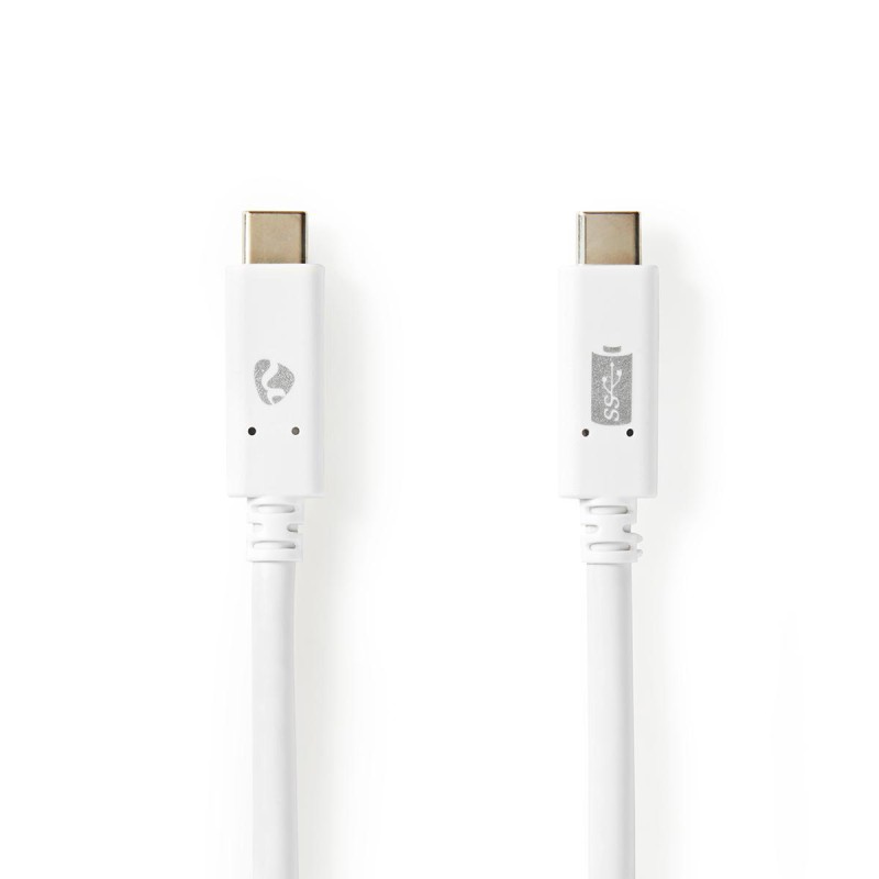 CABLE USB C M-M 2M BLANCO V3.2 100W