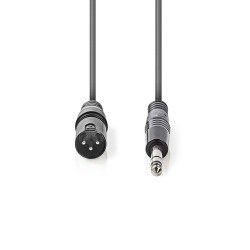 CABLE JACK 6,35 ST M-XLR3 M...