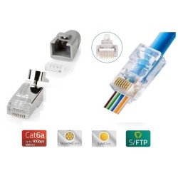 CONECTOR EZ-RJ45 MACHO FTP...