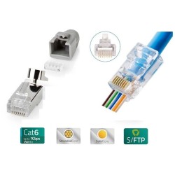 CONECTOR EZ-RJ45 MACHO FTP...
