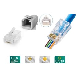 CONECTOR EZ-RJ45 MACHO UTP...