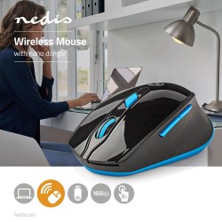 RATON OPTICO INALAMBRICO NEGRO
