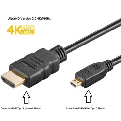 CABLE HDMI MACHO-MICRO HDMI...