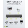 SWITCH HDMI 4 ENTRADAS 2 SALIDAS+MA 4K30