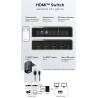 SWITCH HDMI 4 ENTRADAS 1 SALIDA+MANDO 4K