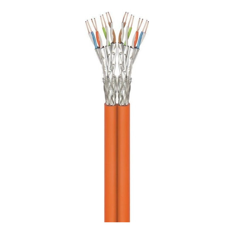 CABLE SFTP CAT7A 10G NARANJA LSZH DUPLEX