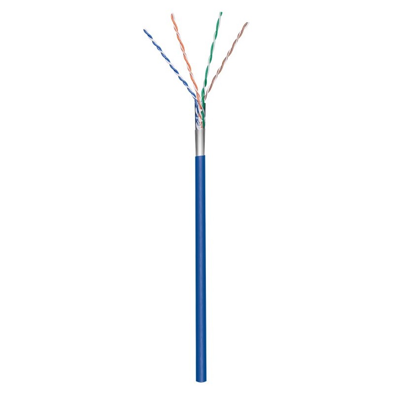 CABLE FTP CAT5E FLEXIBLE AZUL (100M)