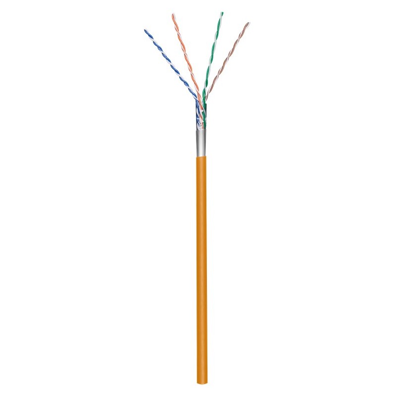 CABLE FTP CAT5E FLEXIBLE NARANJA (100M)