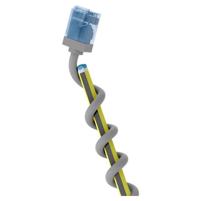 CABLE UTP CAT6A RJ45 M-M 1M GRIS SLIM
