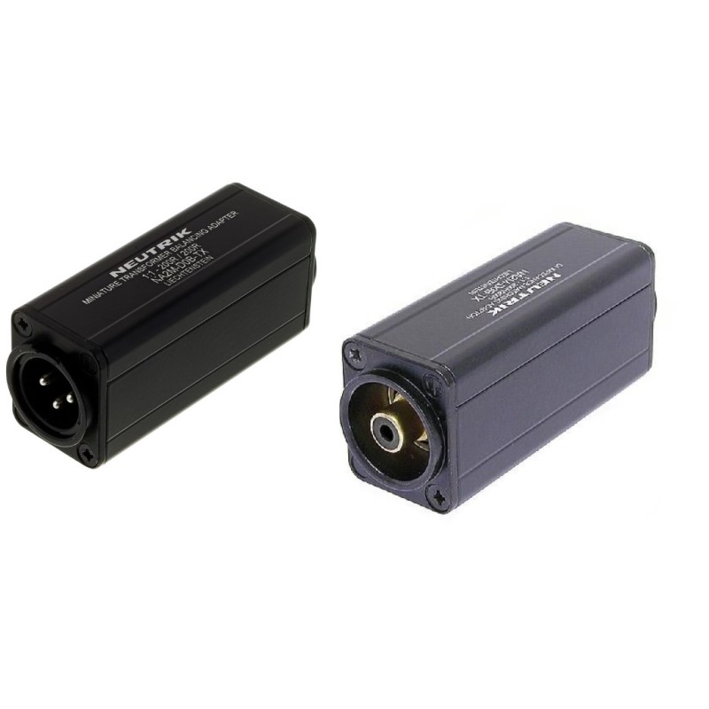ADAPTADOR IMPEDANCIA XLR3 M-1xRCA H NEGR