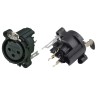 CONECTOR XLR3 HEMBRA PANEL C/I RECTO NE