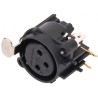 CONECTOR XLR3 HEMBRA C/I CODO NEUTRIK