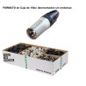 CONECTOR XLR3 MACHO AEREO NIKEL NEUTRIK