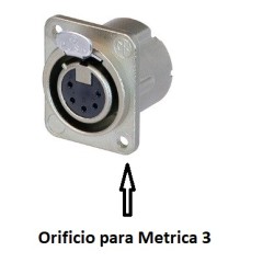 CONECTOR XLR5 HEMBRA PANEL...